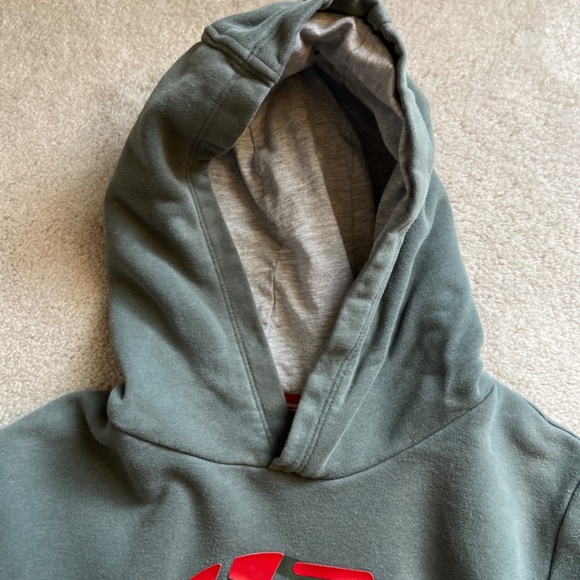 Grey-green Hoodie Soccer Sweatshirt Unisex Size 12 Youth - Picture 3 of 5